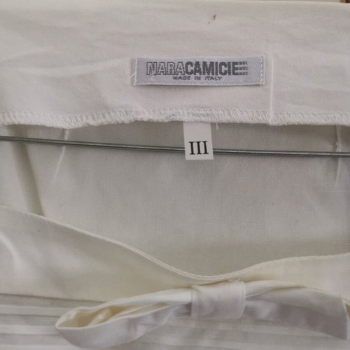Naracamicie top blouse white used size M with zipper