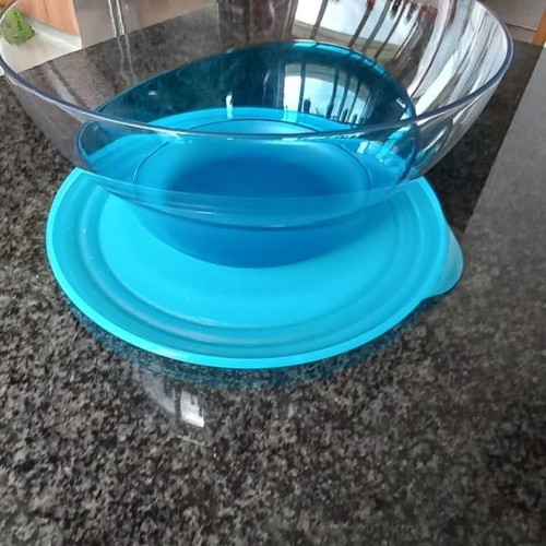 Tupperware Κρύσταλ Μπολ 4,6L Μεταχειρισμένο Με Καπάκι