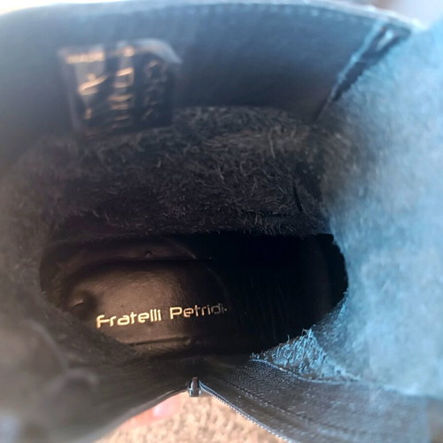 Fratelli Petridi leather black ankle boots like new, size 36-37