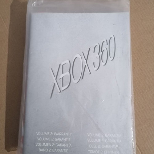 Xbox 360 console user manuals, sealed