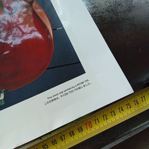 Poster new, size 55x77cm, glossy musical instruments