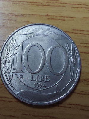 Ιταλία 100 lire 1994 νόμισμα μεταχειρισμένο, χαλκο-νικελένιο