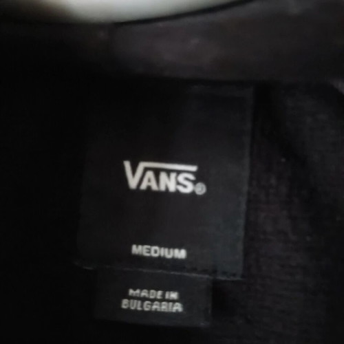 Vans hoodie used, size M, black