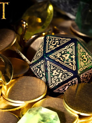 The Hobbit Spindown D20 Tideborn TCG Jumbo Die new