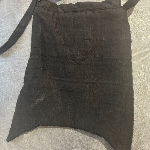 Satin mini bag crossbody with rhinestones and sequins like new black