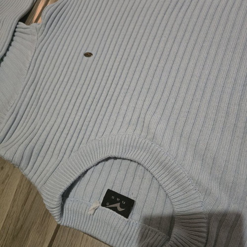 Vintage Pullover Nas cotton like new, blue, size M