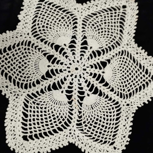Handmade embroidered crochet doilies like new