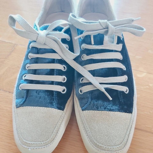 Joe Sneaker Jeans Velvet Emma Hope shoes used, size 38.5-39, beige and blue