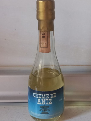 Creme De Aniz miniature bottle new, sealed