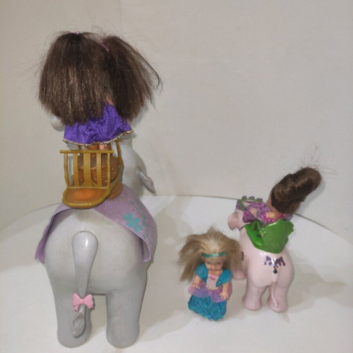 Barbie as the Island Princess Swing &Twirl Tika with pink elephant 2007 like new