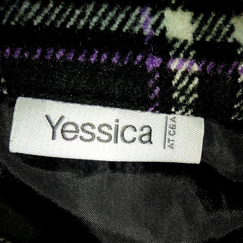 Yessica plaid pleated kilt style skirt used, size M