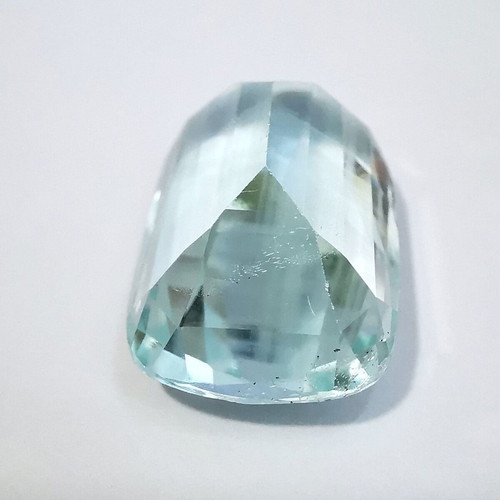 Aquamarine natural rectangular cushion cut 11.06 carats