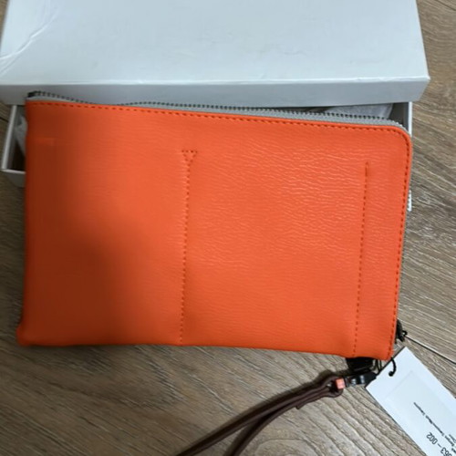 Camper orange wristlet bag 14x22 new