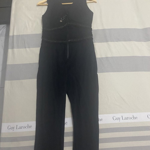 Tassos Mitropoulos Black One-Piece Jumpsuit like new, size small