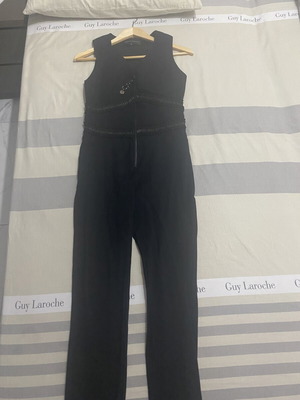 Tassos Mitropoulos Black One-Piece Jumpsuit like new, size small