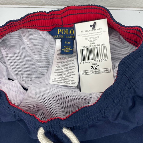 Polo Ralph Lauren toddler swim shorts navy new 2/2T