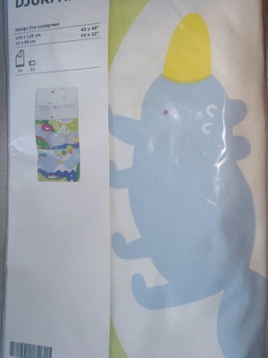 IKEA DJURPARK duvet cover and pillowcase set new for baby crib