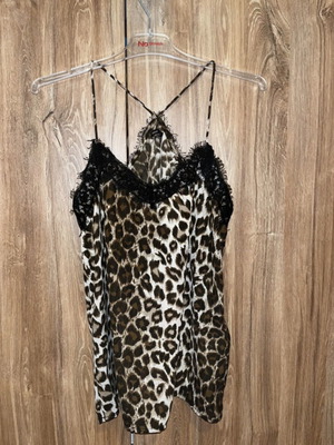 Only sleeveless blouse like new, black and brown, size S