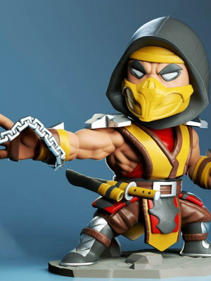 3D Scorpion Mortal Kombat new model