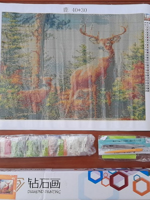 Diamond Painting Deer 30 x 40 cm new