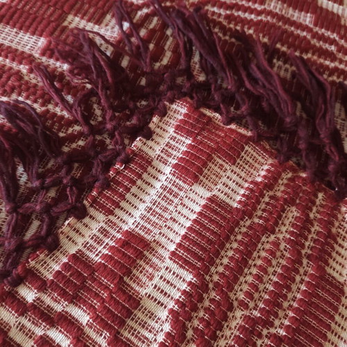 Vintage handmade wool blanket 204 x 153 cm, like new