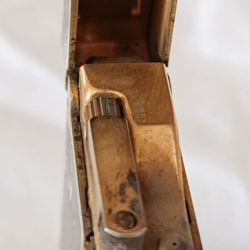 Flaminaire Quercia Butane Pocket Lighter vintage with original leather case used