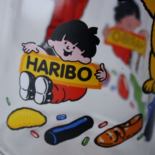 Haribo Bear glass pitcher vintage 90's new Luminarc
