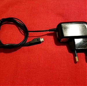 Samsung Φορτιστής με Ενσωματωμένο Καλώδιο micro USB Μαύρος (ETA-3U30E)