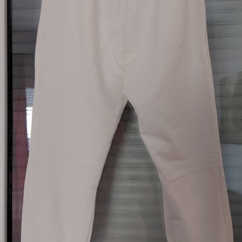 White women's Capri sports pants