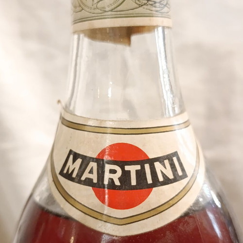Martini Rosso Vermouth 1969 sealed collectible bottle Greek bottling