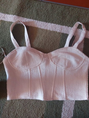 Γυναικείο ραντάκι Bershka λευκό μέγεθος medium νέο