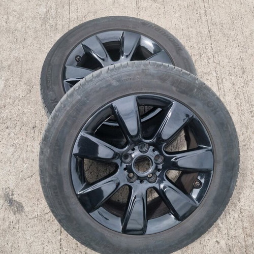 BMW 17" genuine black rims with Hankook Ventus tires like new