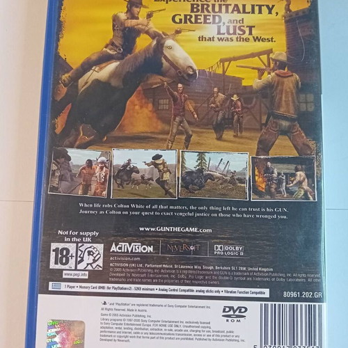 Gun PS2 game without manual
