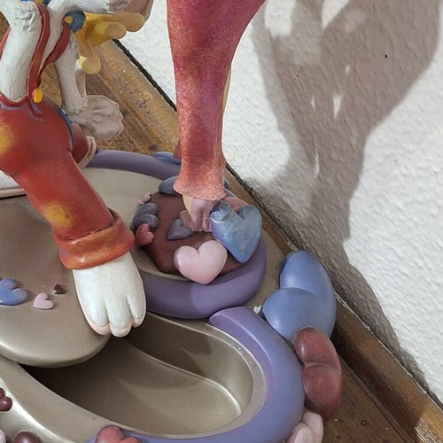 The Art of Disney Jessica & Roger Rabbit figure and jewelry box like new