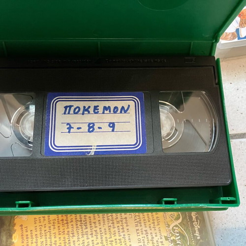 Pokémon VHS tapes used, Greek, dubbed