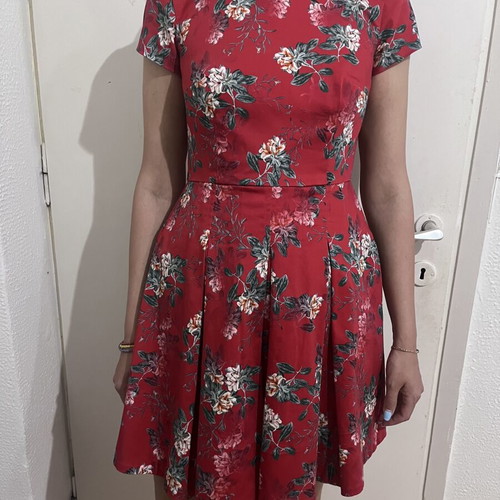 Cotton summer dress French Connection like new, pleated mini