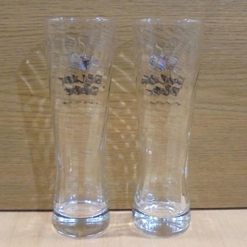 Konig Ludwig beer set of two promotional glasses 300ml like new