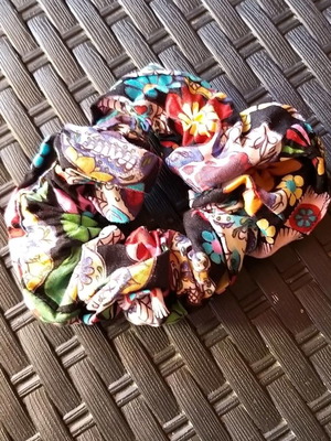 Scrunchie πολύχρωμο χειροποίητο