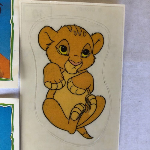 Panini The Lion King 1994 stickers like new, pack of 5