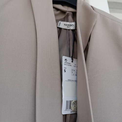 Mango suit set jacket and trousers new beige summer