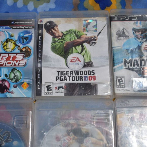 Bundle of 6 used PS3 games including DJ Hero and Madden NFL