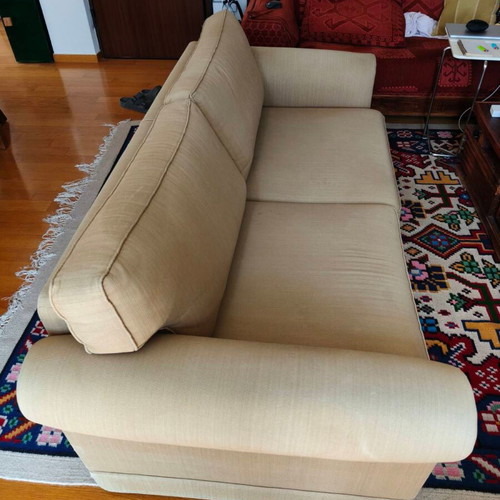 Sofa "ΤΟ ΕΠΙΠΛΟ" 2-seater classic beige used