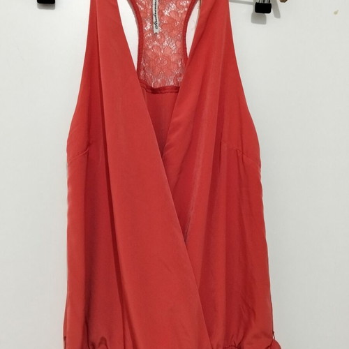 Stradivarius coral red jumpsuit size 36, unworn