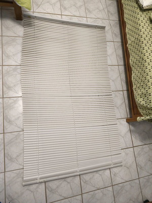 Λευκό οριζόντιο στόρι PVC 100cm x 200cm μεταχειρισμένο