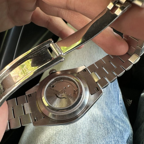 Seiko Automatic Day-Date Watch like new, silver dial, stainless steel