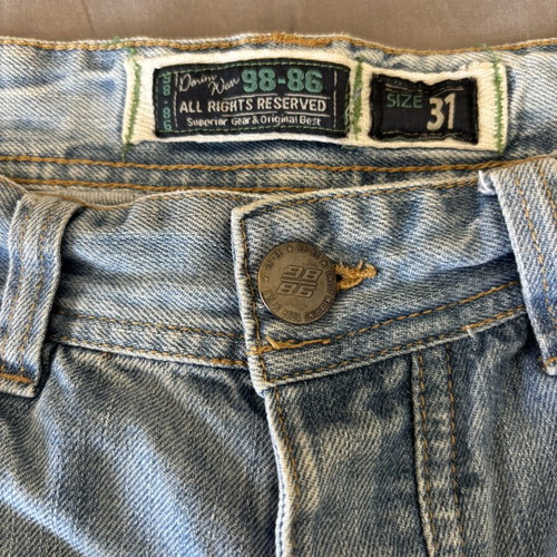 Jean shorts used, size 31, blue denim