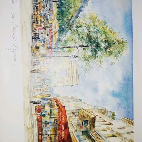 Paris-themed posters new, 2 at 35x40, 2 at 35x45