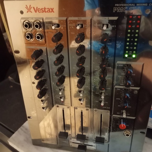 Vestax PMC 17A DJ mixer used, fully functional