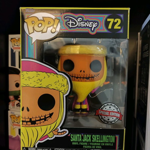 Funko Black Light Santa Jack Skellington authentic product in perfect condition
