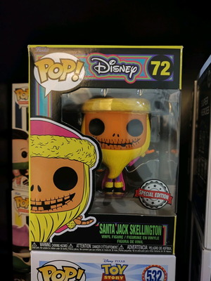 Funko Black Light Santa Jack Skellington authentic product in perfect condition